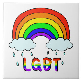 Azulejo Lindo Arcoíris Lindo Garabato LGBTQ