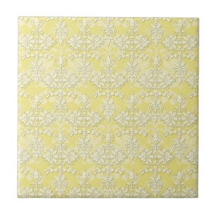 Azulejo Lindo Damask Amarillo