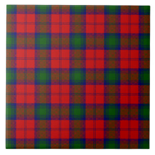 Azulejo Lindsay tartan green platillo rojo