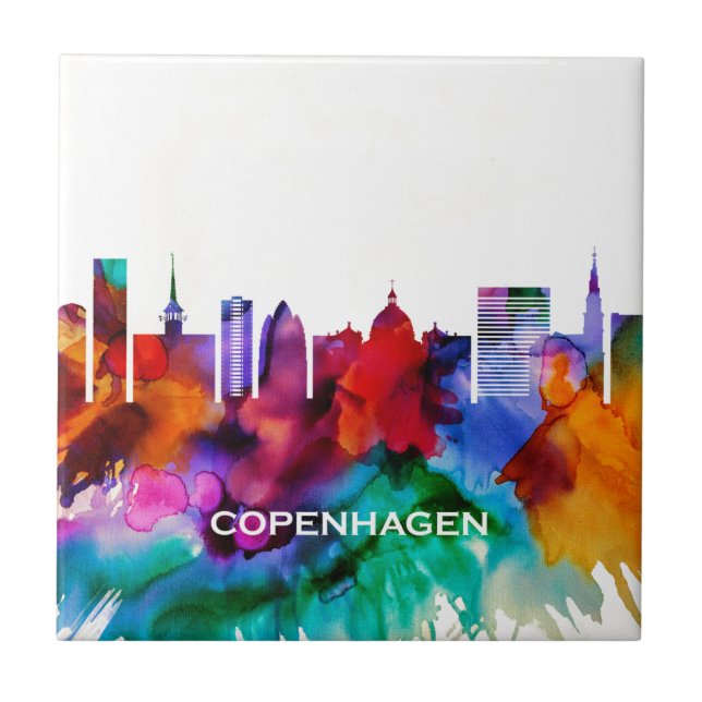 Azulejo Línea aérea de Copenhague (Frente)