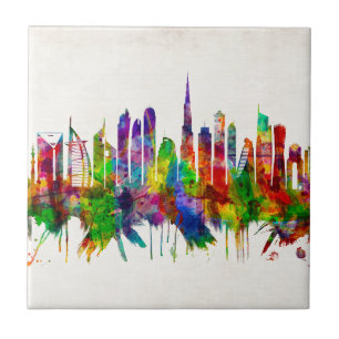 Azulejo Línea aérea de Dubai de los Emiratos Árabes Unidos