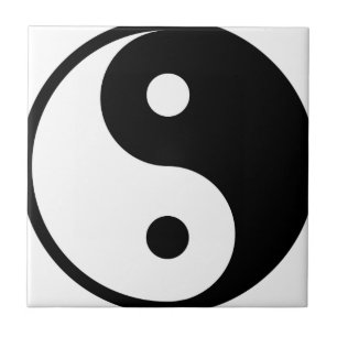 Azulejo línea básica Yin yang