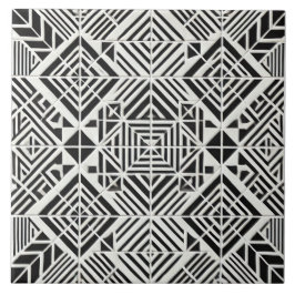 Azulejo Línea de infinito, mosaico cerámico geométrico sin