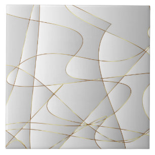 Azulejo Líneas de oro hermosas