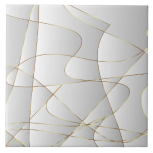 Azulejo Líneas de oro hermosas