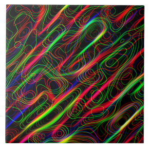 Azulejo Líneas multicolores Neon