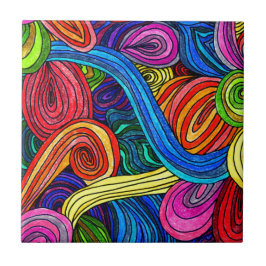 Azulejo Líneas psicodélicas