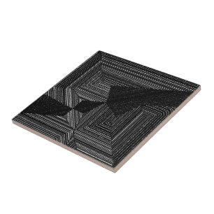 Azulejo Linterna de estilo moderno negro