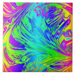 Azulejo Líquido Arcoiris Esplandor Abstracto