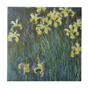 Azulejo Lirios amarillos por Claude Monet, Arte fino vinta