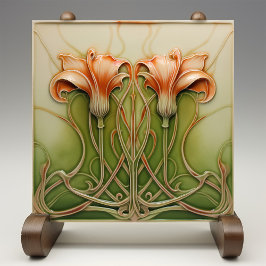 Azulejo Lirios Art Nouveau