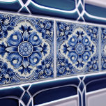 Azulejo Lisboa Patrón Talavera Diseño cerámico<br><div class="desc">El Azulejo azul portugués Lisboa decorativo Las baldosas de cerámica Talavera son una hermosa y única incorporación a cualquier hogar. Un producto de alta calidad con una estética atemporal. El color azul de las baldosas se inspira en el azul índigo de los azulejos de Lisboa, aportando un toque de historia...</div>