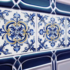 Azulejo Lisbon Patterned Talavera Ceramic Design