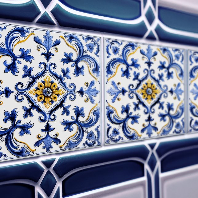 Azulejo Lisbon Patterned Talavera Ceramic Design (Subido por el creador)