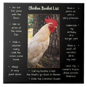 Azulejo Lista Trivet de cubo de pollo en mosaico