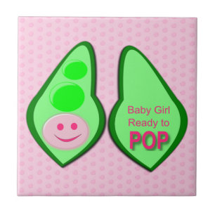 Azulejo Listo para pop Girl Pea Rosa