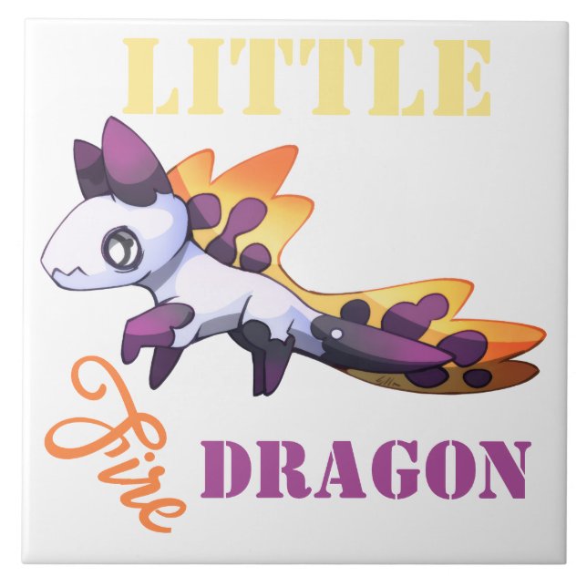 Azulejo Little fire Dragon (Frente)