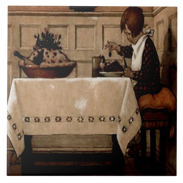 Azulejo Little Jack Horner Jessie Willcox Smith (Frente)