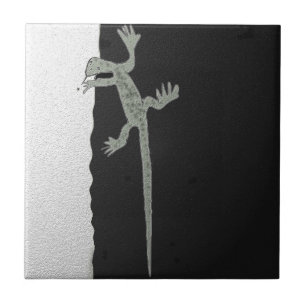 Azulejo Lizard en la pared