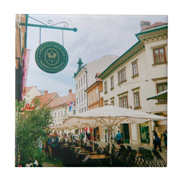 Azulejo Ljubljana Cityscape (Frente)