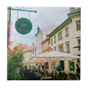 Azulejo Ljubljana Cityscape