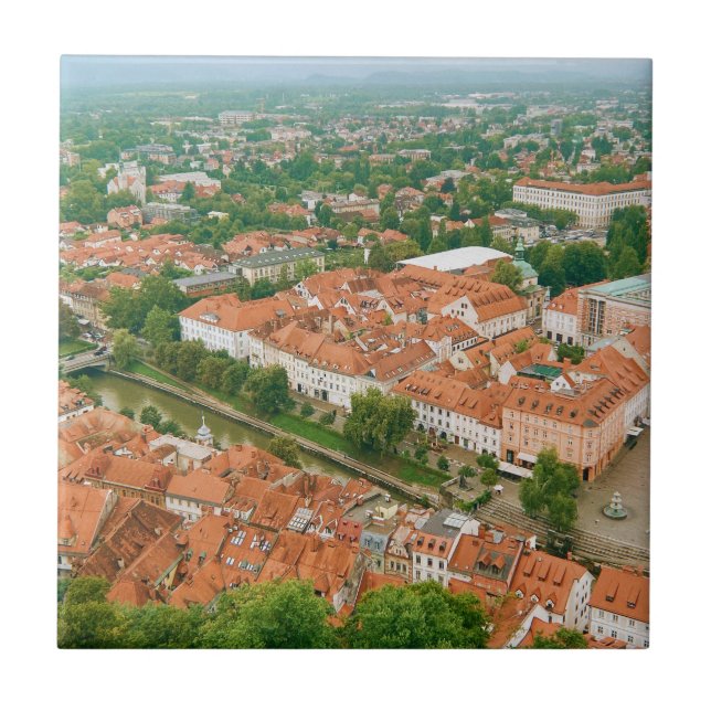 Azulejo Ljubljana desde arriba (Frente)