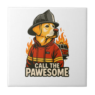 Azulejo Llama al humor de mascotas pawesome