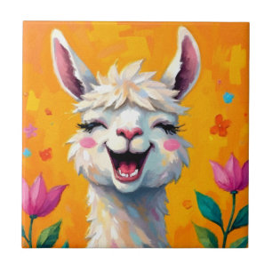 Azulejo Llama amor en flor