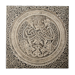 AZULEJO LLAMA CÉLTICA - DISEÑO CÉLTICO DEL VINTAGE