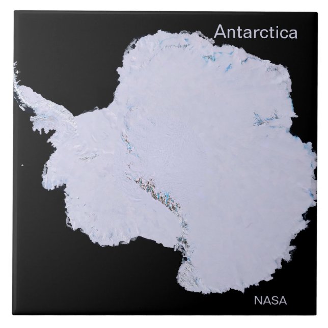 Azulejo Llanto blanco en la Antártida. Foto de la NASA. (Frente)