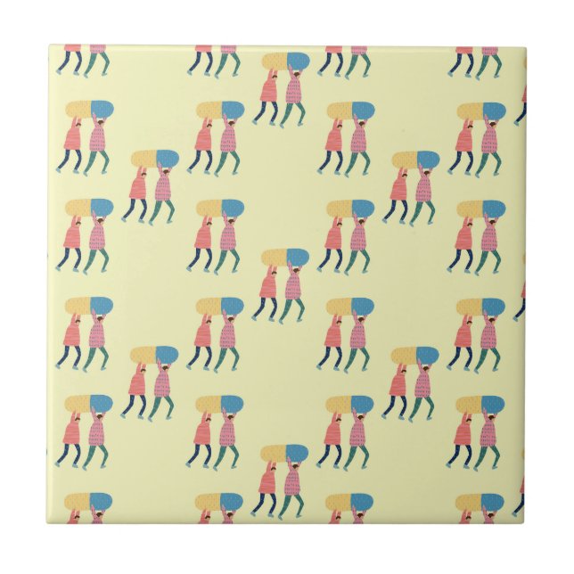 Azulejo Llevar un modelo de la píldora (Frente)