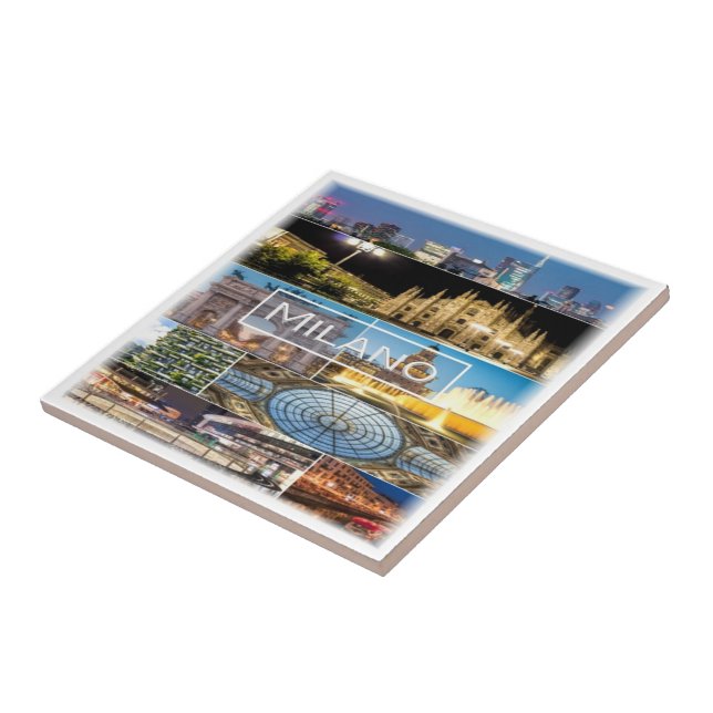 Azulejo LMD003 MILÁN, Mosaic, Lombardía, Italia, (Lado)