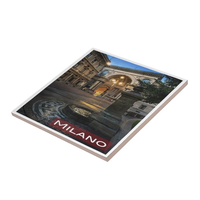 Azulejo LMD005 MILAN Galleria Vittorio Emanuele, (Lado)