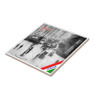 Azulejo LMD012 MILÁN, Piazza Duomo, Catedral,