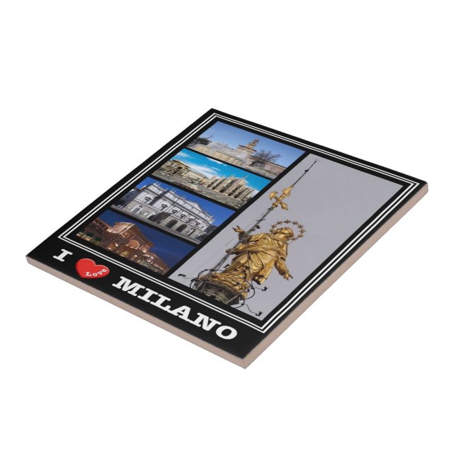 Azulejo LMD016 MILÁN I Love Mosaic, Italia, (Lado)