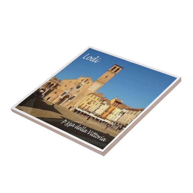 Azulejo LMD066 LODI Piazza della Vittoria, Italia (Lado)