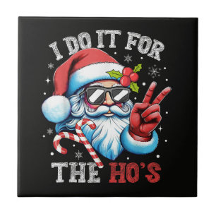 Azulejo Lo Hago Por Las Zorras Navidad Divertida Santa