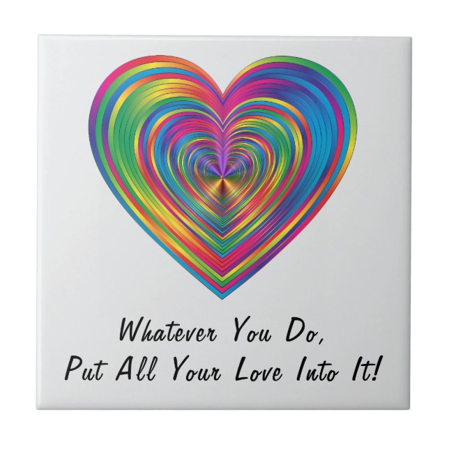 Azulejo "Lo que sea que hagas" (Frente)