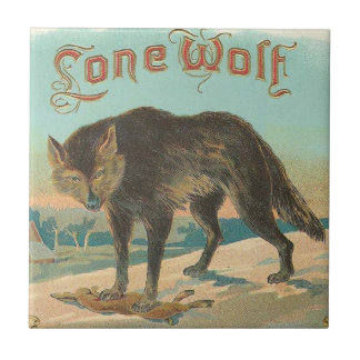 Azulejo Lobo solitario