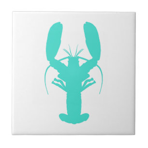 Azulejo Lobster costero turquesa