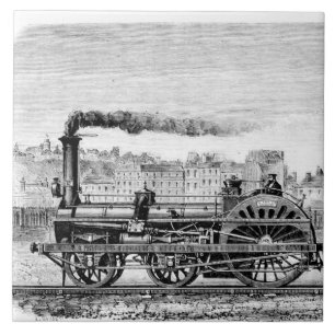 Azulejo Locomotora de vapor