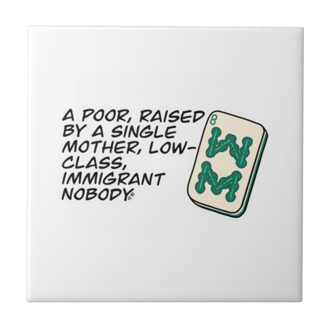 Azulejo Locos ricos asiáticos Mahjong escena clásica (Frente)