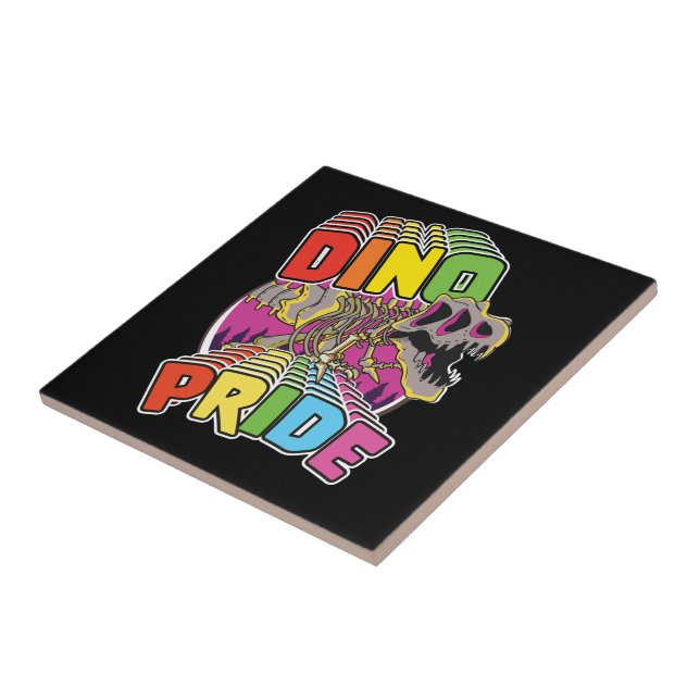 Azulejo Logo de Dino Pride (Lado)