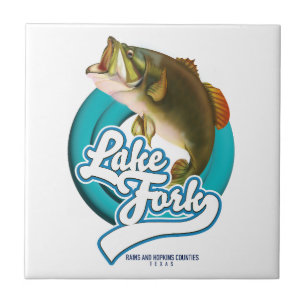 Azulejo Logo de la pesca en el lago Erie Norteamérica