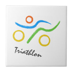 Azulejo Logo de Triathlon