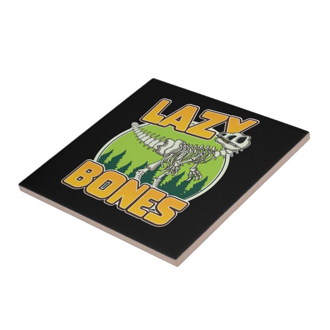 Azulejo Logo del personalizado Lazy Bones (Lado)