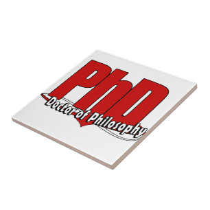 Azulejo LOGO GRANDE RED PhD MÉDICA DE FILOSOFÍA