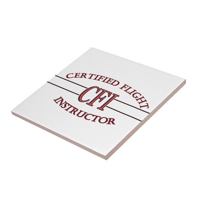 AZULEJO LOGO RED CSF CERTIFICADO INSTRUCTOR DE VUELO (Lado)