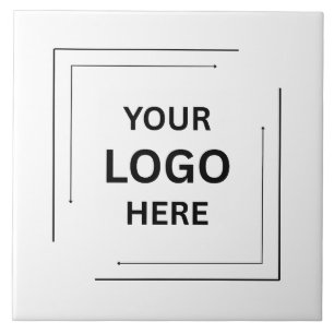 Azulejo Logotipo comercial   Blanco sencillo y minimalista