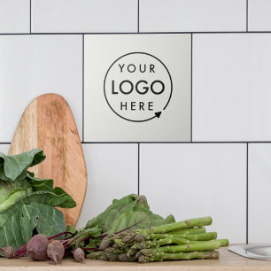 Azulejo Logotipo comercial   Gris profesional mínimo moder